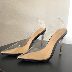 Boohoo clear heels